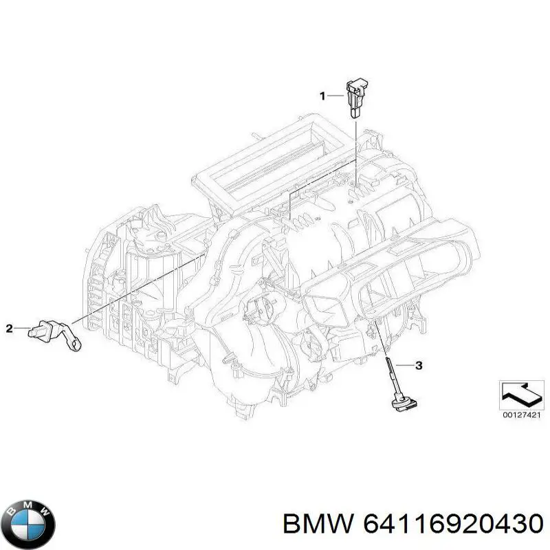 Датчик температуры испарителя BMW 64116920430 цена, от 5.08 USD