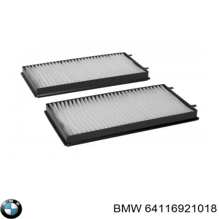 Фильтр воздушный отопителя BMW 64116921018 цена, от 16.95 USD