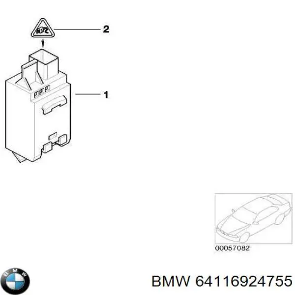 64116924755 BMW Sensor de contaminación del aire original y equivalente