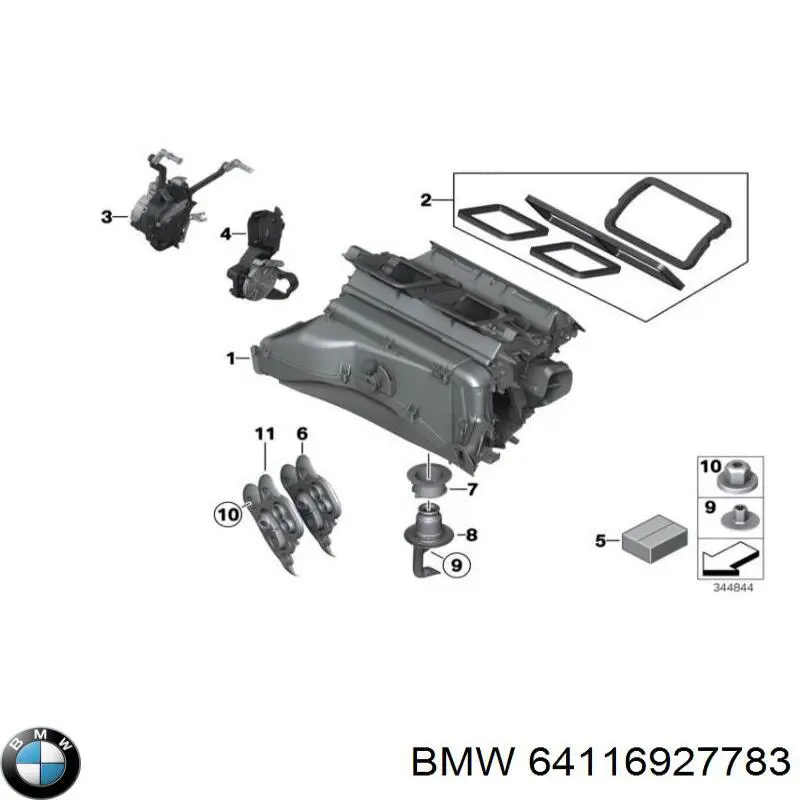  BMW 64116927783 цена, от 4.24 USD