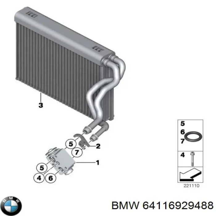 64116929488 BMW 