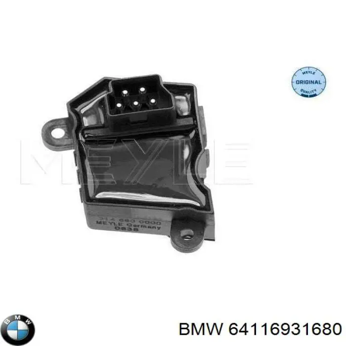 64116931680 BMW резистор (сопротивление вентилятора печки (отопителя салона))