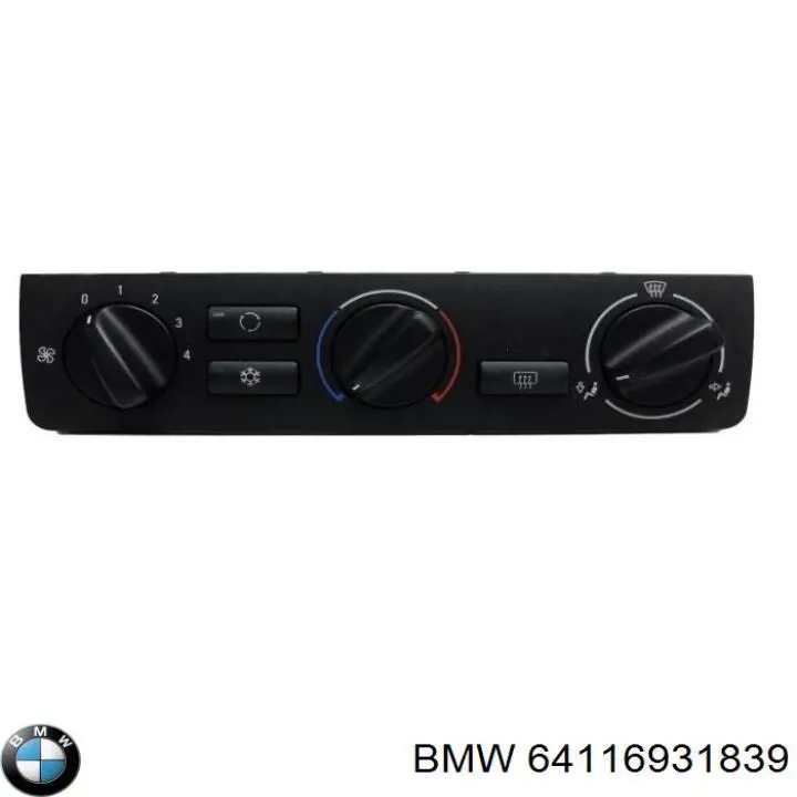 64116931839 BMW блок управления режимами отопления/кондиционирования