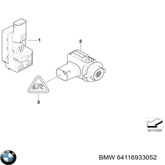 Купить 64116933052 BMW Датчик загрязнения воздуха