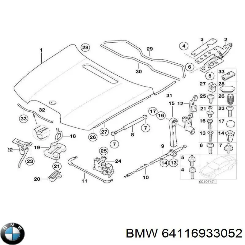 Датчик загрязнения воздуха 64116933052 BMW