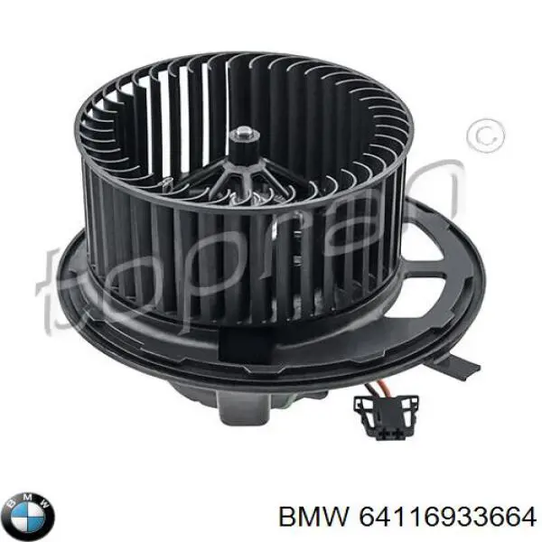 Вентилятор печки 64116933664 BMW