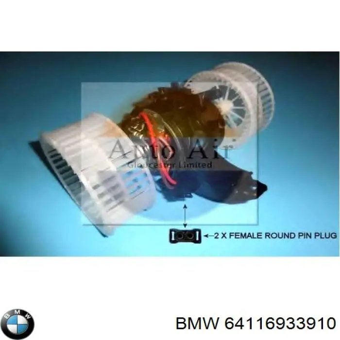 Мотор вентилятора печки (отопителя салона) BMW 64116933910 цена, от 50.68 USD