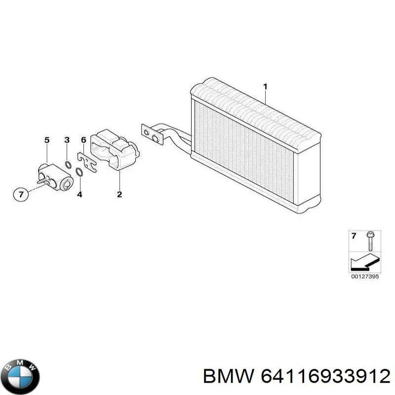 64116933912 BMW anel de tubo de admissão do silenciador