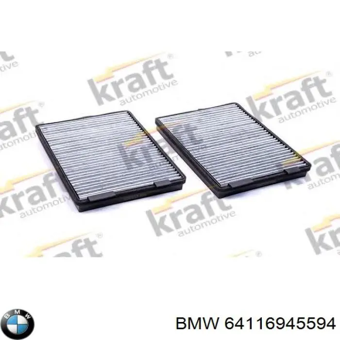 Купить 64116945594 BMW Фильтр салона угольный