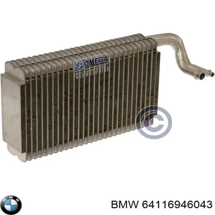 Радиатор испарителя кондиционера BMW 64116946043 цена, от 72.71 USD