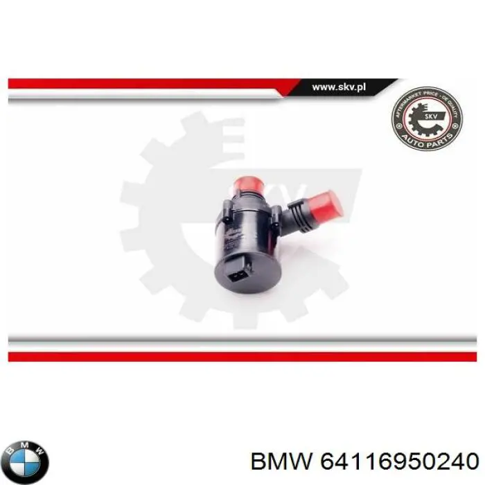 Купить 64116950240 BMW Помпа водяная, дополнительная электрическая