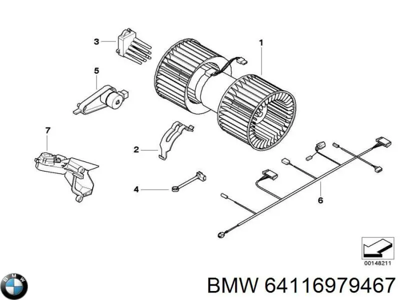  BMW 64116979467 цена, от 6.33 USD