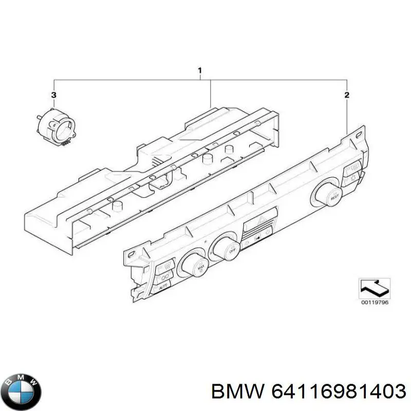  Блок управления кондиционером BMW 7 