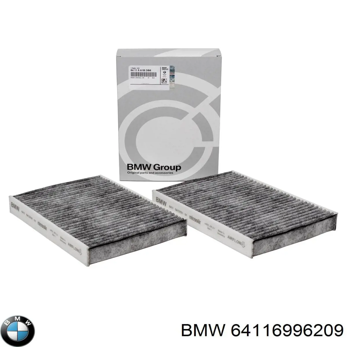 Купить 64116996209 BMW Фильтр салона угольный