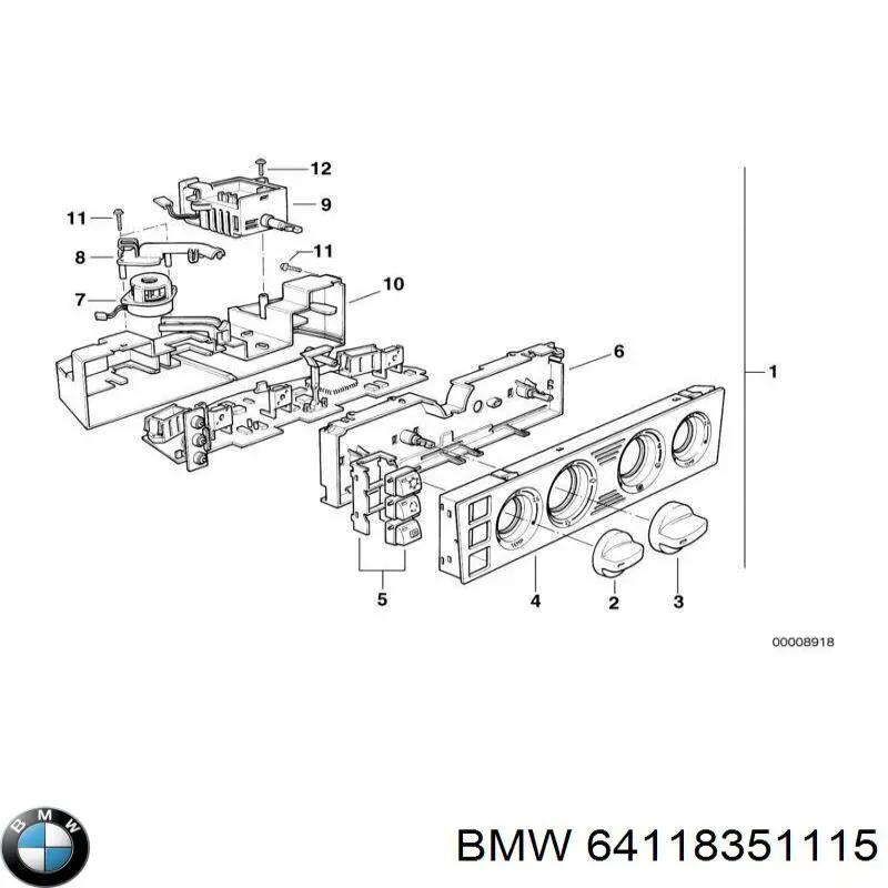  BMW 64118351115 цена, от 703.80 USD