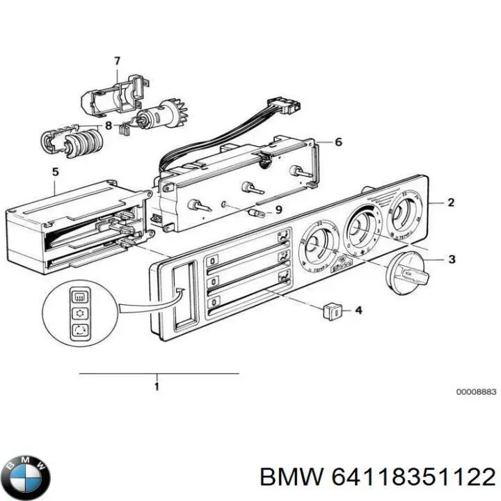Купить 64118351122 BMW 