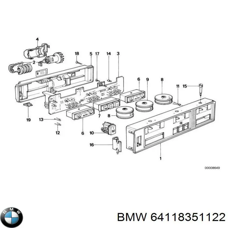  BMW 64118351122 цена, от 373.46 USD