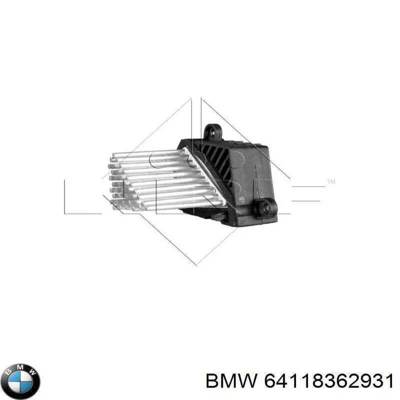 64118362931 BMW резистор (сопротивление вентилятора печки (отопителя салона))
