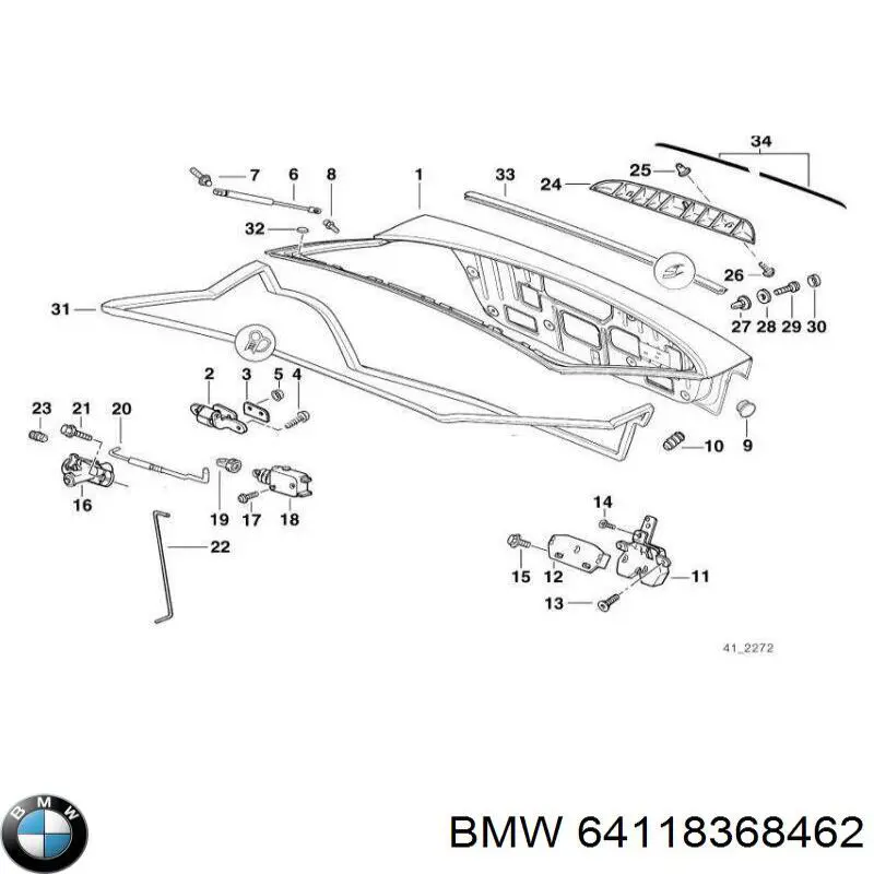 Купить 64118368462 BMW Кран печки
