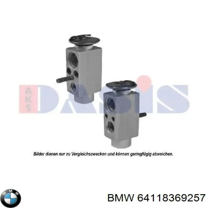 Клапан TRV кондиционера 64118369257 BMW