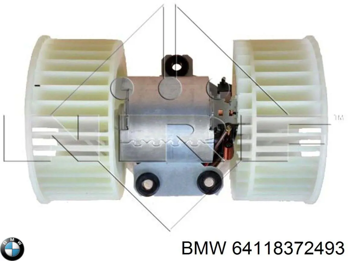 Вентилятор печки 64118372493 BMW