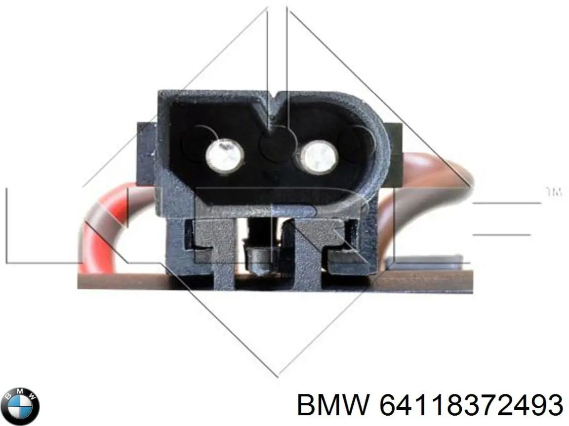 Моторчик печки BMW 64118372493