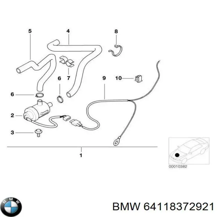 Помпа водяная (насос) охлаждения, дополнительный электрический на BMW 5 (E34) купить.