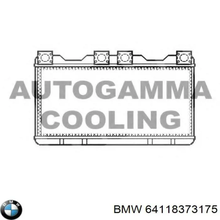 Купить 64118373175 BMW Радиатор печки