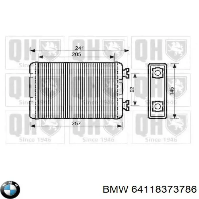 Радиатор печки 8361915 BMW
