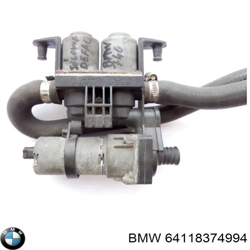 Кран печки 64118374994 BMW