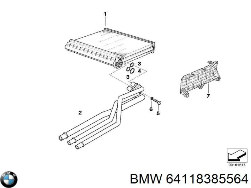  BMW 64118385564 цена, от 44.34 USD