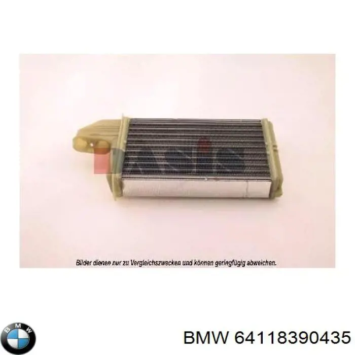 Радиатор печки (отопителя) BMW 64118390435