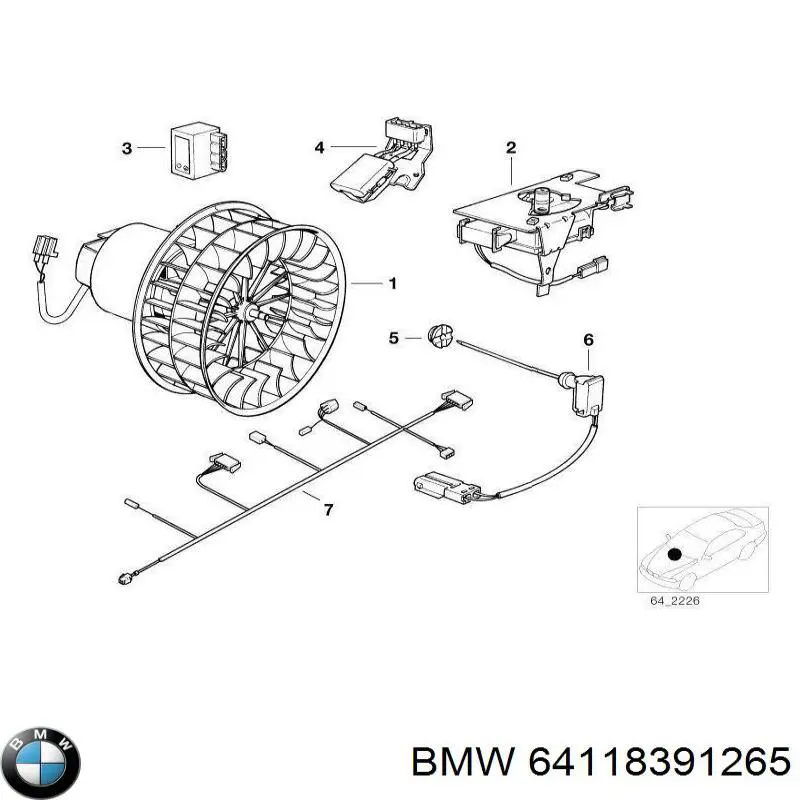  64118391265 BMW