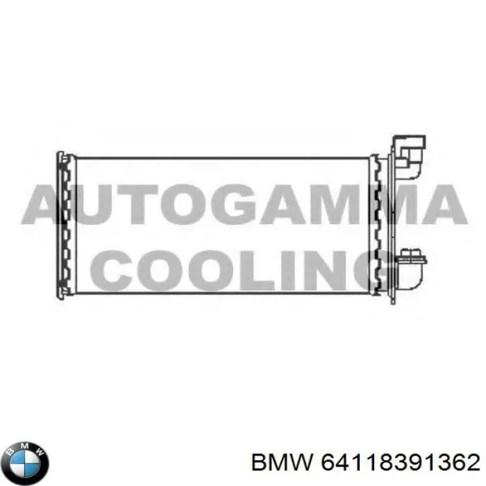 Купить 64118391362 BMW Радиатор печки