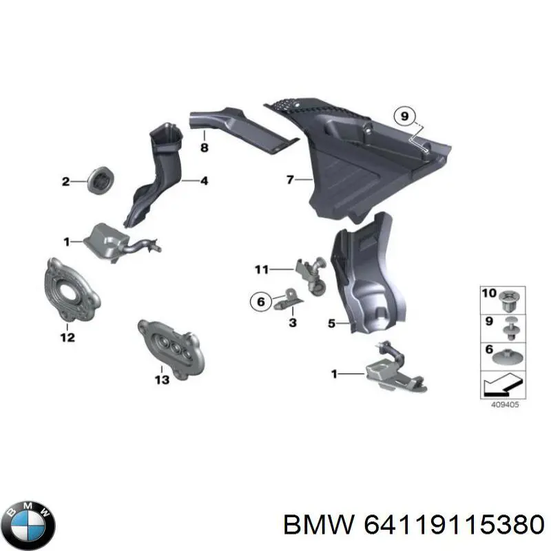 64119115380 BMW 