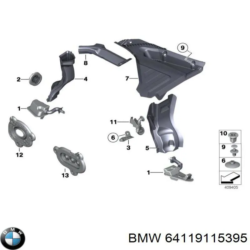 64119115395 BMW 