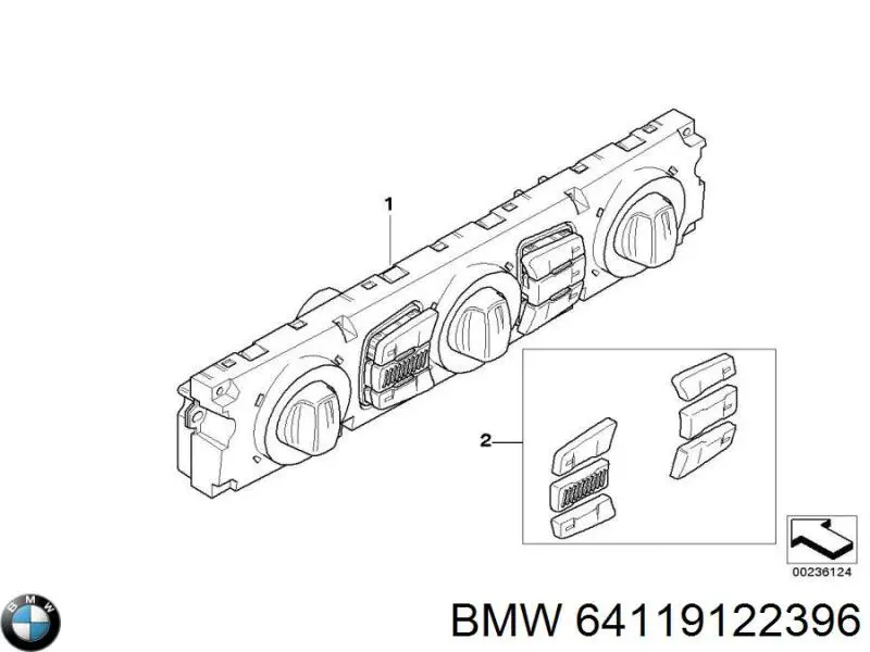 64119122396 BMW 