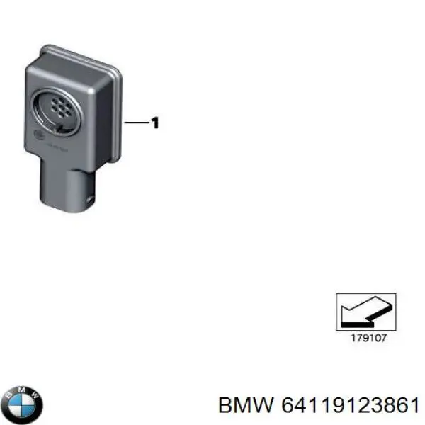 64119123861 BMW sensor de sujidade de ar