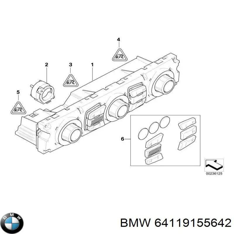 Блок управления кондиционером 64119248706 BMW