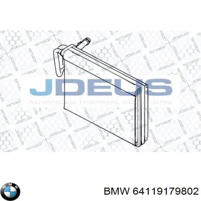 Купить 64119179802 BMW Радиатор кондиционера салонный, испаритель