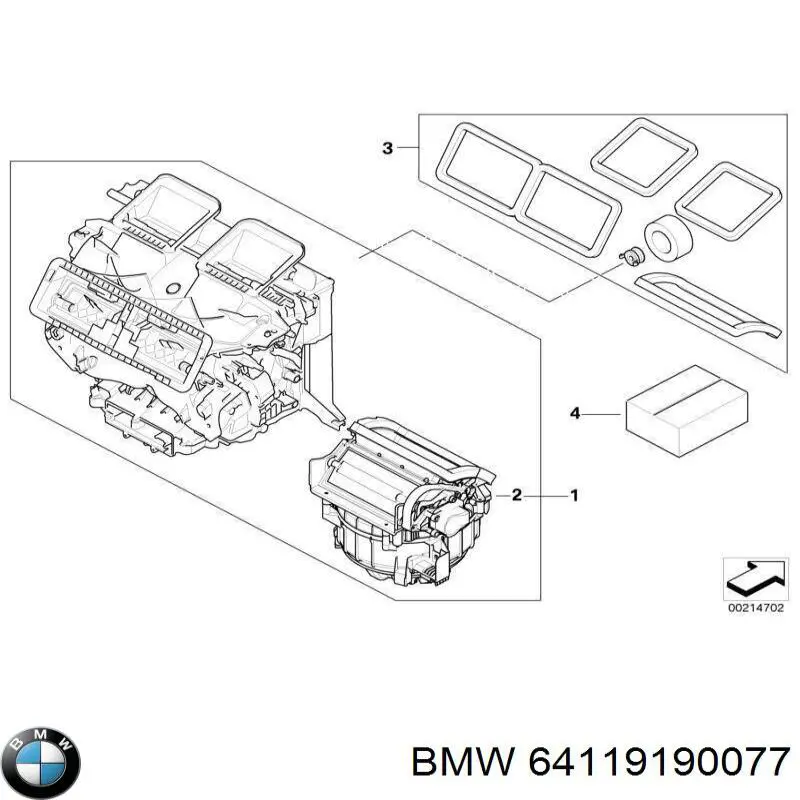 64119190077 BMW 