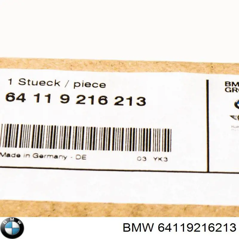 BMW 64119216213