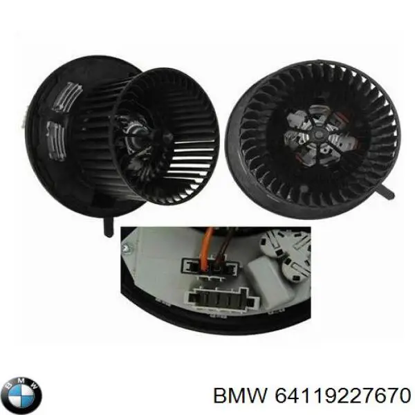 Вентилятор печки 64119227670 BMW
