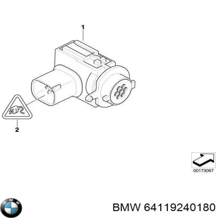 Датчик загрязнения воздуха BMW 64119240180