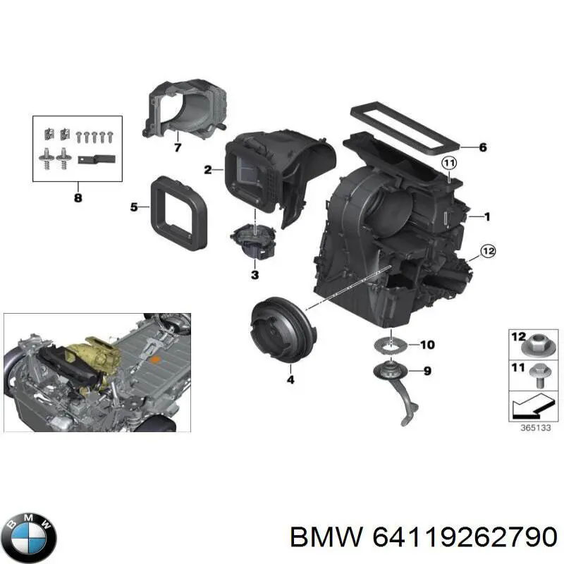 64119262790 BMW 