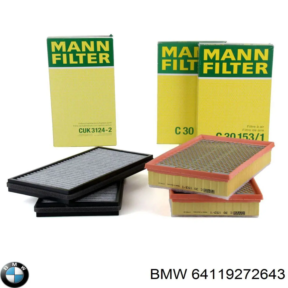 Воздушный фильтр салона BMW 64119272643