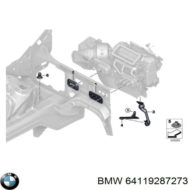 64119287273 BMW 