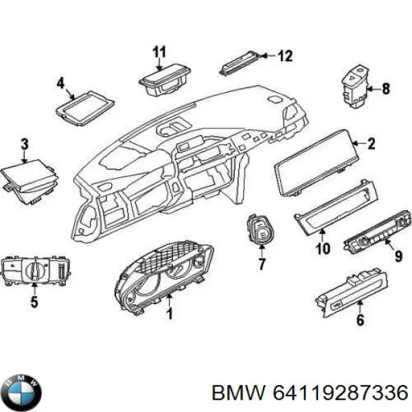 Купить 6411922678403 BMW Блок управления печкой