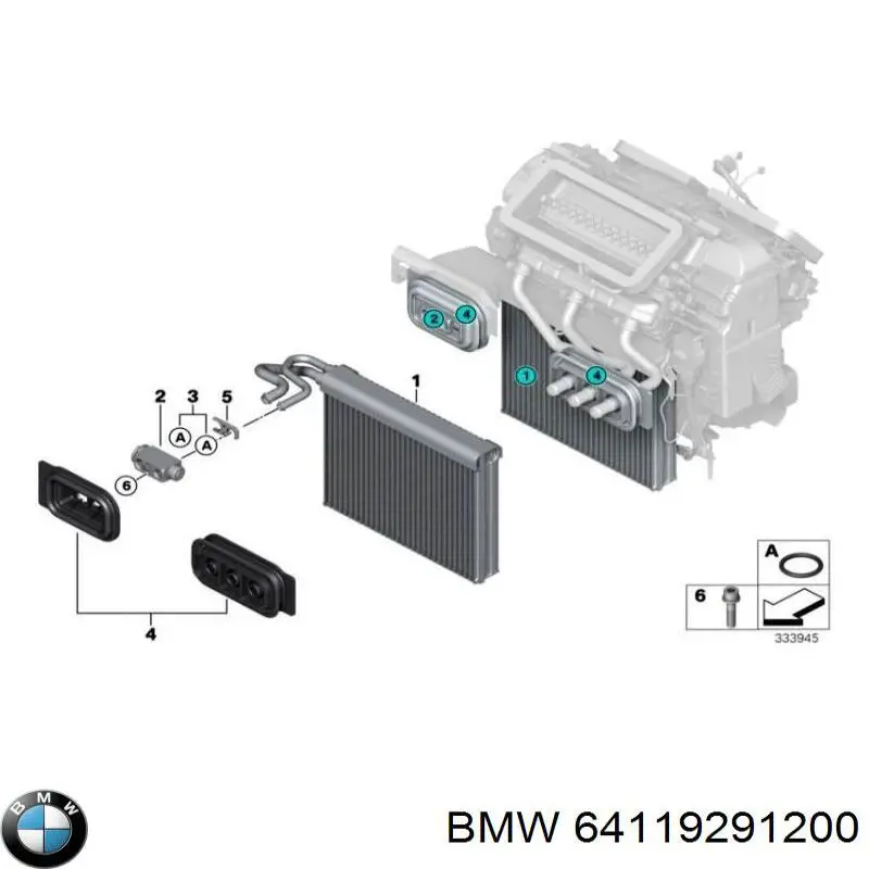 64119291200 BMW клапан trv кондиционера