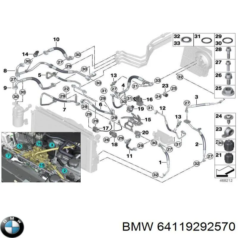 64119292570 BMW 